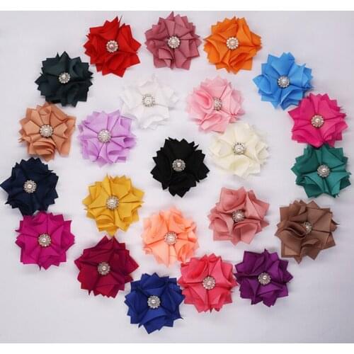 10Pieces/Lot Size 5.5CM Fabric Rose Flower Silk Fabric Flower Handmade DIY Wedding Bouquet Flower Girl Hair Cloth Accessories