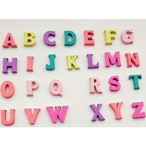 100pcs/set Mixed Wooden Letters Numbers Blocks Children DIY Wooden Alphabet Numbers Blocks DIY Teaching Material kids Puzzle Toy