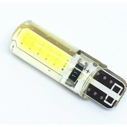 100pcs T10 led Waterproof Wedge Light 194 2825 Silica gel Car marker light reading dome Lamp W5W COB LED Auto parking bulbs 12V