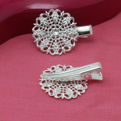 10X 25*31mm DIY copper plating silver round big piece Hubei tong