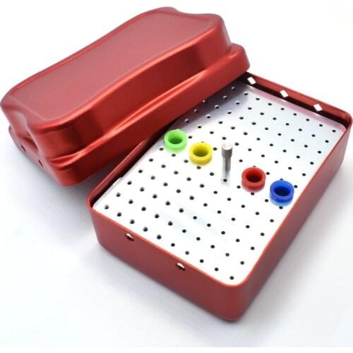 120 Holes Aluminium Autoclave Sterilizer Dental Disinfection Endo Box For Endo Files Dental Instrument