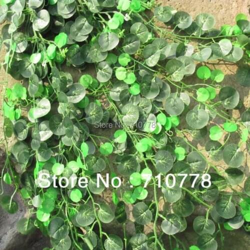 2.4M 12PCS sweet potato watermellon Malus spectabilis leaves vine leaves air conditioning wall decoration rattails encryption