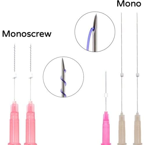 Face Anti-aging Skin sterile v line absorbable face twist nose lift mono tornado screw pdo thread