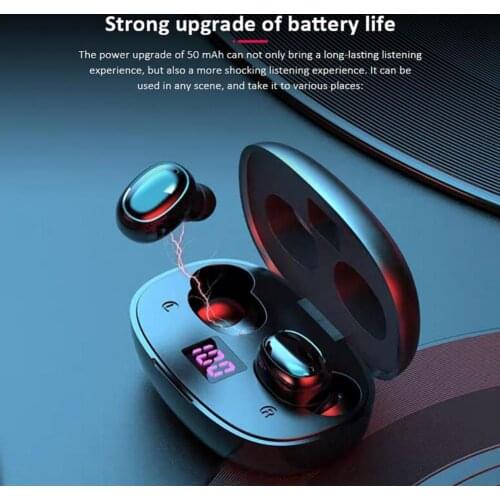 275 TWS Wireless Blutooth 5.0 Earphone Noise Cancelling Headset Stereo Sound Music In-ear Earbuds For Android IOS Cell Phone