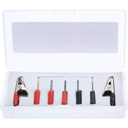 7pcs Universal Multimeter Replacement Needle Probe Replace Bending Needle Crocodile Clip