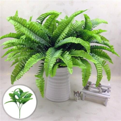7 Fork Simulation Fern Persian Grass Wall Hanging Artificial Green Plant Persian Leaves Flower Home Wedding Shop Decoration