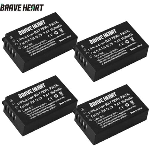 BATERIA EN-EL20A EN-EL20 EN EL20 EN EL20a Battery for Nikon Coolpix P1000 Nikon1 J1, J2, J3 AW1 ENEL20 Batteries