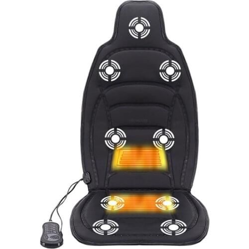 12V Vehicle Massager Multi-function Full-body Household Cushion Chair Pad Neck Waist Shoulder Heating Vehicle Massage Cushion
