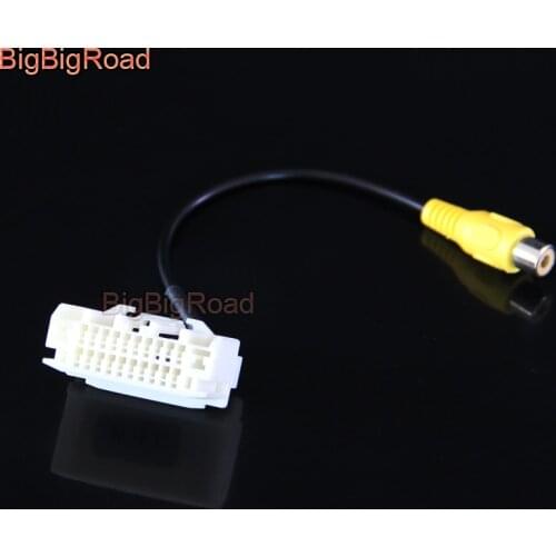 BigBigRoad Car Rear View Parking Camera Adapter Connector Wire For Jeep Compass Wrangler Rubicon Patriot
