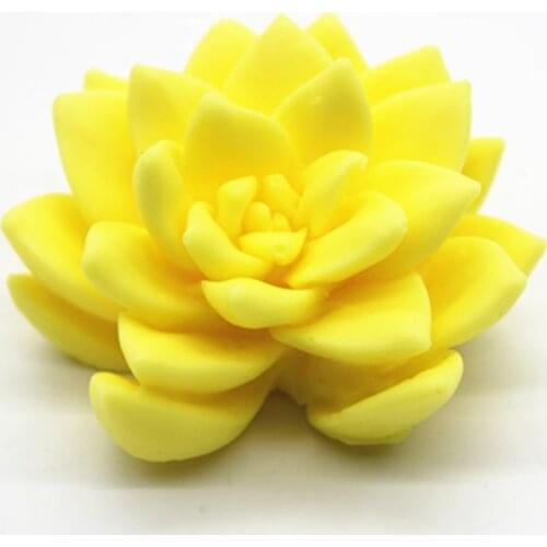 Gardening decoration flower 3d stereo succulent plants molds for soap making Silicone candle Cactus Plaster mould