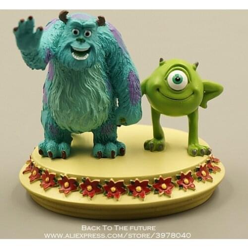 Disney Monsters University Mike Wazowski Mr Q 7cm Action Figure Anime Mini Decoration PVC Collection Figurine Toy model gift