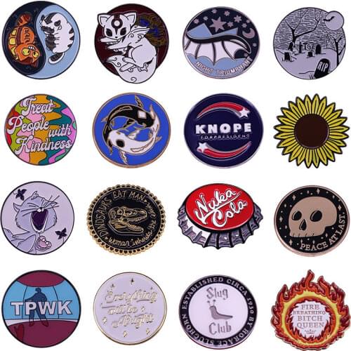 Cute Animal Cat Hard Enamel Pins Hat Metal Brooches Women Men Lapel Badges Backpack Collar Fashion Jewelry Gifts For Kids Friend