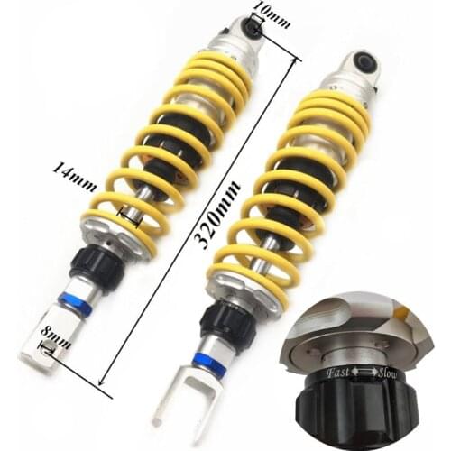 Modified universal motorcycle CNC aluminium 320mm PCX nmax nvx xmax aerox rear Shock Absorber Suspension rear shock absorbers