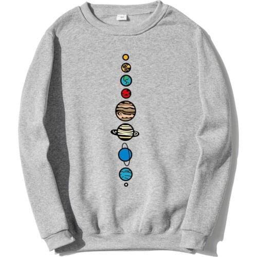 2021 Autumn Winter Warm Earth planets Men Hoodie Sweatshirts Fleece High Quality Sweatshirts Design Funny Fashion Tops SUNOWE