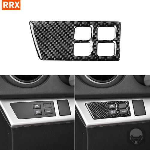 For Mazda 3 Axela 2010 2011 2012 2013 Mazdaspeed 3 Carbon Fiber Sticker Headlight Switch ESP AFS OFF Button Trim Car Accessories