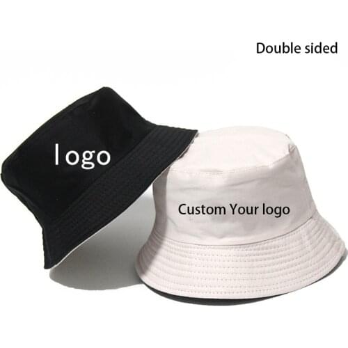 Custom Unisex Summer Bucket Hat Women Outdoor Sunscreen Fishing Hunting Cap Men Sun Prevent Hats Print Logo Text Fishman Caps