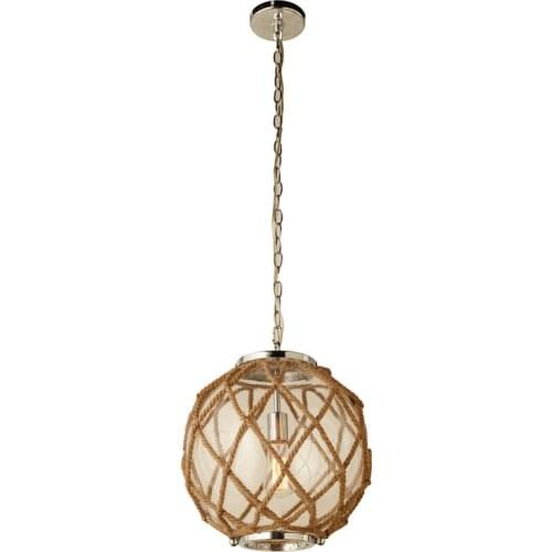 Industrial glass pendant lamp rope gold pendant lights football design retro french hanging lamp for bedroom kitchen dining room