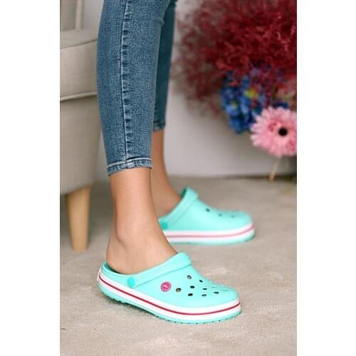 Pink Potin Unisex Stylish Sandals 001-3000-21YeşilBeyaz