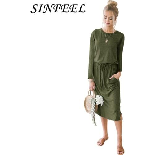 Модные платья-рубашки SINFEEL China At AliExpress