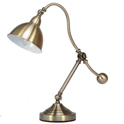 Modern Electroplate Gold LED Table Lamp Light Bedroom Decoration Bedside Study Bedroom Bedside Living Room Bar Hotel Table Light