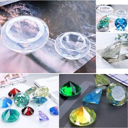High Quality Diamond Scrapbooking Moule Silicone Resine Diy Decorative Craft Resin Jewelry Making Epoxy Resin Transparent