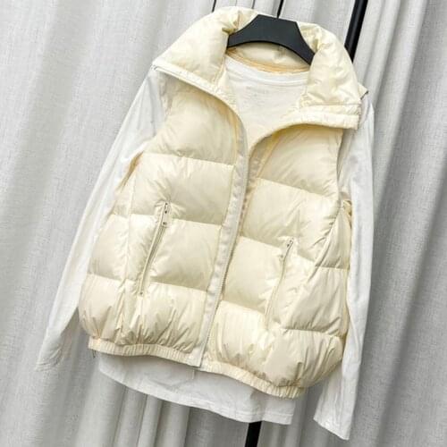 2021 Women Spring Vest Coat Stand Collar Women Vest Warm Women Tops Vest Chaleco Mujer Gilet Casaco Feminino