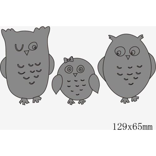 Animals Family Cutting Dies Metal Steel DIY Paper Craft Scrapbook Embossing Dies Creative Stamps and Dies Owl Rabbit Template