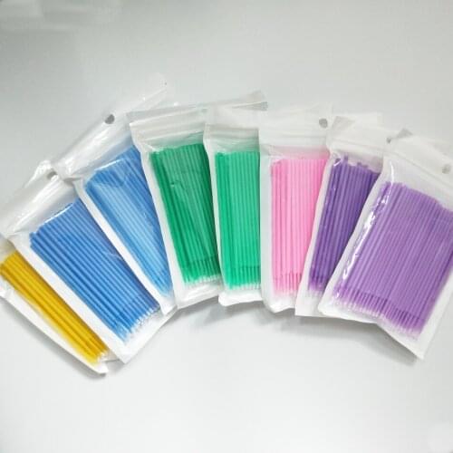 100Pcs/pack Disposable Makeup Brushes Swab Eyelash Extension Tools Home Mascara Brush Cotton Soft Swab