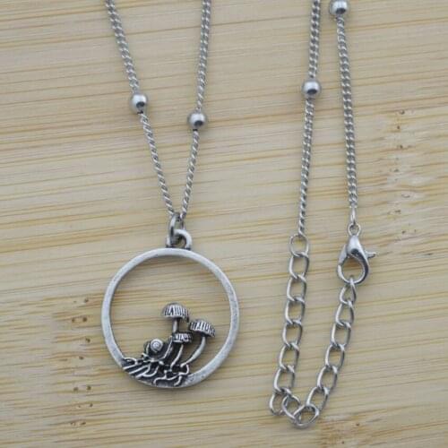 12pcs Personality Animal Plant Snail Mushroom Necklace For Women Jewelry Birthday Gift