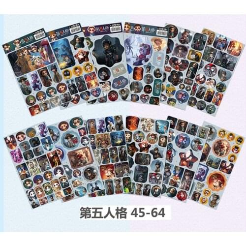12 Pcs/Set Anime Identity V series Academia Repeatable Decorative Sticker DIY Midoriya Izuku Diary Cartoon Characters Label