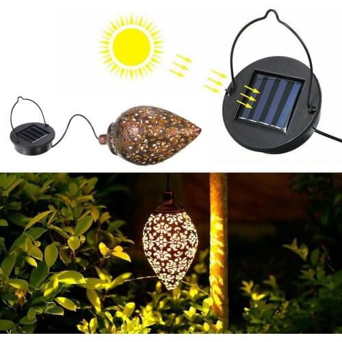 2021 New Solar Light LED Lantern Garland Waterproof Garden Light Hanging Outdoor Lights For Solar Lamp Garland Garden Decoration