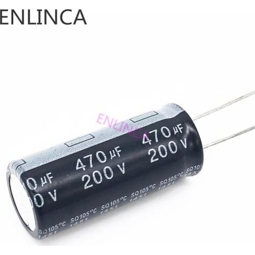 6~10pcs/lot 200v 470UF 200v 470UF aluminum electrolytic capacitor size 18*40 20