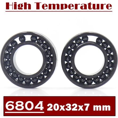 6804 High Temperature Bearing 20*32*7 mm ( 2 Pcs ) 500 Degrees Celsius Thin Section Bearings Full Ball Bearing