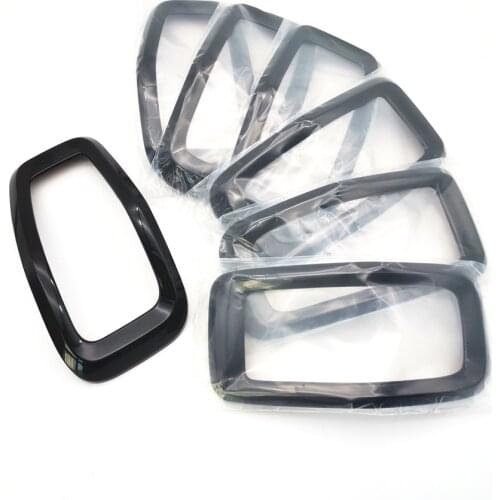 ABS Black Front Grille Grill Inserts Ring Cover Trim For Jeep Cherokee 2014-2018