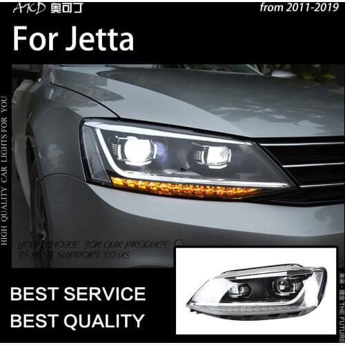 AKD Car Styling Head Lamp for VW Jetta Mk6 LED Headlight 2011-2018 R8 Design Headlights Drl Hid Bi Xenon Auto Accessories