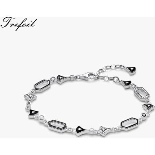 Bracelet Dragon Scale Black Chain,2019 925 Sterling Silver Fashion Jewelry Trendy Gift for Women Fit Karma Bead