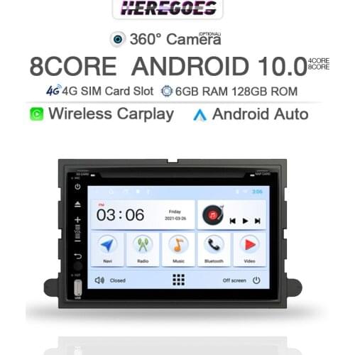 Carplay Android 10 Car Multimedia Player For Ford 500 F150 Explorer Edge Escape Sport Fusion Expedition Mustang Freestyle Radio