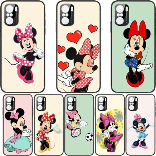 Love From Minnie Mouse Phone Case For xiaomi redmi POCO F1 F2 F3 X3 Pro M3 9C 10T Lite NFC Black Cover Silicone Back Prett mi 10