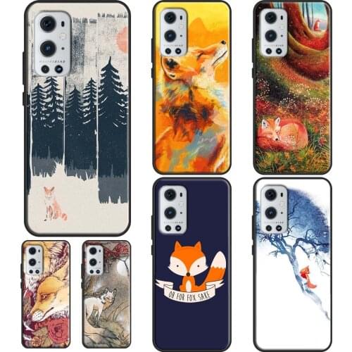 Fox Art Case For OPPO Realme 8 Pro C3 C21 GT Neo 6 7 Q3 Pro Cover For OnePlus 9 Pro 8 Nord 7T 8T