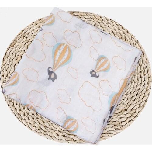 Baby Swaddle Muslin Blanket 100% Cotton Newborn Cartoon Patterned Blanket Bath Gauze Toddler Kids Wrap Sleepsack Stroller Cover