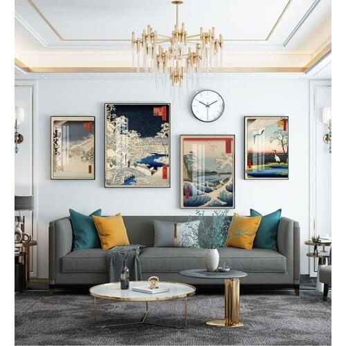 Painting Wall Art Picture Home Wall Decor Japanese Poster Traditional Landscape Poster Canvas Art Print Japanese Style Canvas