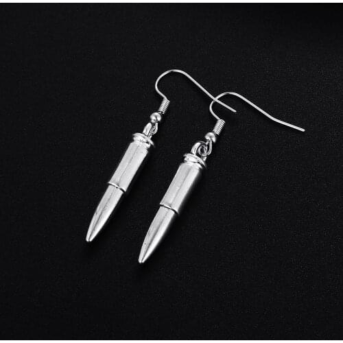 Trendy Vintage Bullet Shape Dangle Earrings for Women Girl Retro Drop Earrings Cute Small Object Earring Jewelry Bijoux