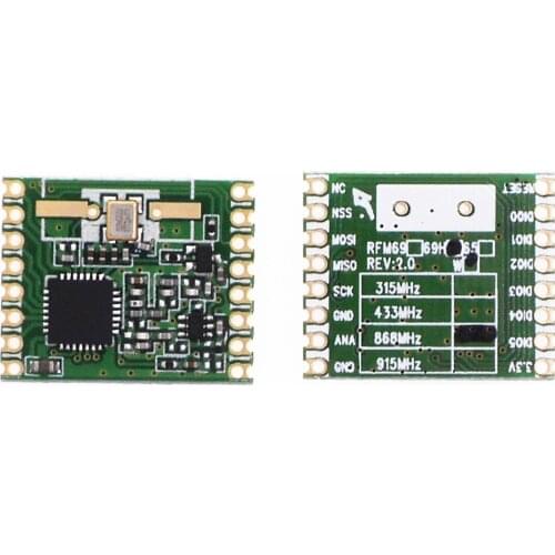 2pcs/lot RFM69H RFM69HW 20dBm RF 433MHZ 868MHZ 915MHZ can be selected