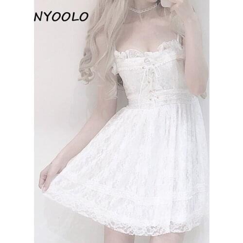 Белые летние платья NYOOLO China At AliExpress