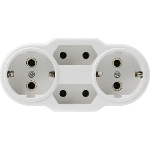 European Type Conversion Plug 1 TO 4 Way EU Standard Power Adapter Socket 16A Travel Plugs AC 110~250V