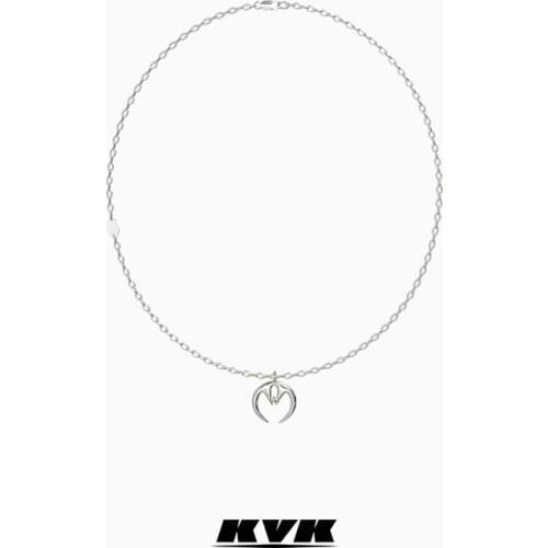 KVK spider symbol pendant female 925 silver couple necklace light luxury niche cold wind necklace 2021 new trend
