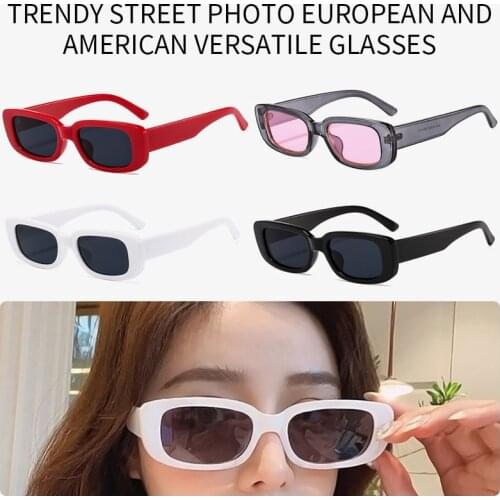 2021 Square Sun Glasses Luxury Brand Travel Small Rectangle Sunglasses Men Women Vintage Retro Oculos Lunette De Soleil Femme