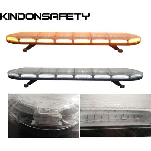 Free shipping by Fedex!ECE R65 approved LED truck lightbar, strobe warning bar, 102PCS 1W LEDs, DC12V or 24V, 1.2m 47inch, AMBER