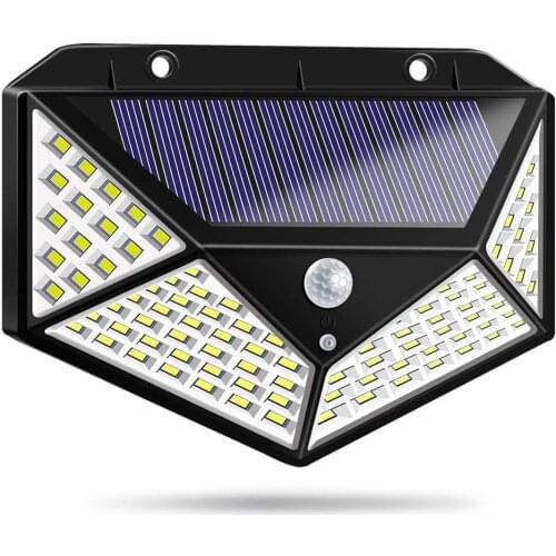 100 LED Solar Light PIR Motion Sensor Outdoor Solar Lamp IP65 Waterproof Wall Light Solar Sunlight Powered Garden street light