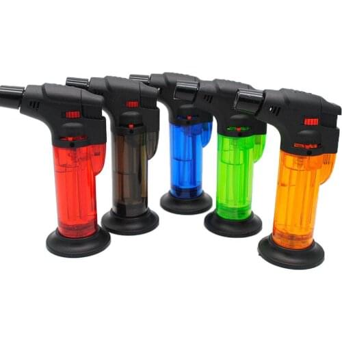 Windproof Refillable Jet Torch Lighter Gas Flame Start Tool for Baking Barbecue Camping Equipment No gas